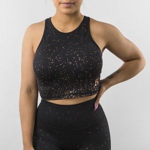 BUFFBUNNY Aurora crop top (Black)
